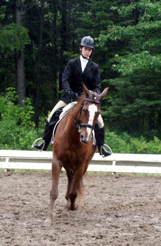 Souvenir de compé de dressage de cet été. On était pas mal...