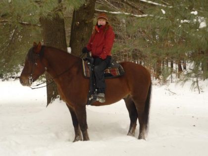 Première rando dans la neige!