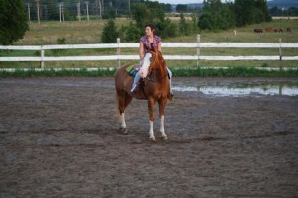 Veronique et mon cheval :P