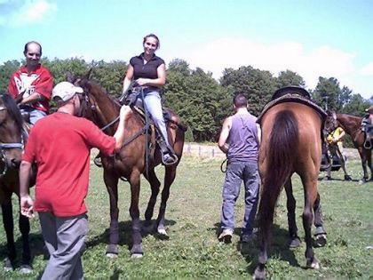 La gang qui prend un break pendant le passage du tracteur ! On...