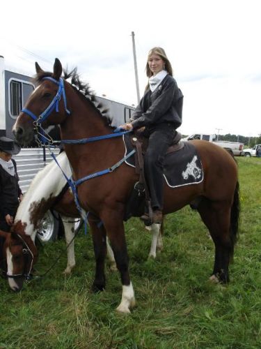 moi et mon "punk" Ringo a la parade de Inverness en 2006