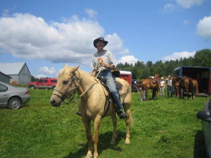 Kaven,un cowboy fière de faire partie du gymkana.