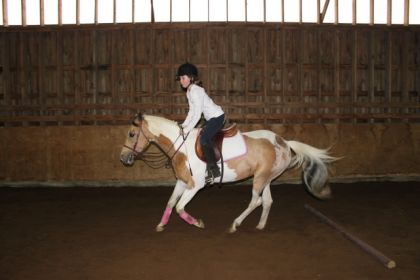 Moi en monte libre avec Fay !