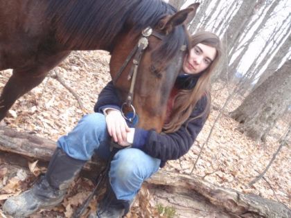 Moi et ma pouliche en randonnée et scéance photo le 28...