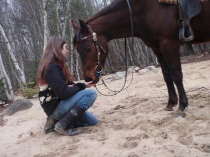 Moi et ma pouliche \\En randonnée et scéance photo le 28...