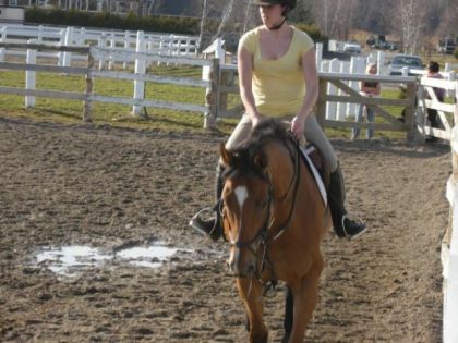 Premi&egrave;re sortie &agrave; l'ext&eacute;rieur de grosse Toune :) Flatwork :)