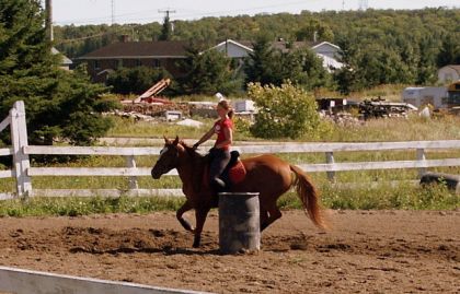 Je suis sur Harmonie! gymkhana amateur à St-Paulin! :)