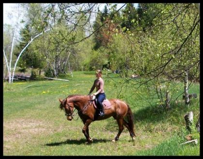 Nous 2 en rando, 16 mai 2010. :)