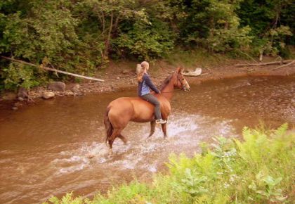 C'est encore moi sur Jolly....! :) Dans la petite rivière...