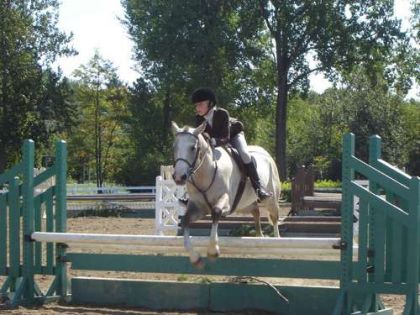 La belle Tiffany au saut !