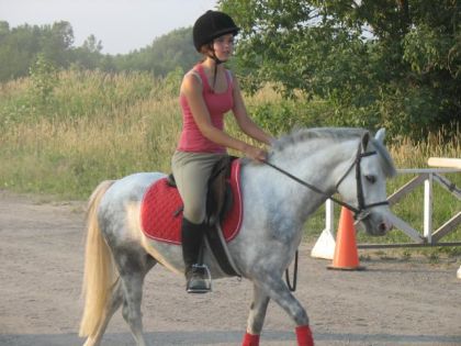 Moi et Locky qui partons pour une randonnée :) Il est pas beau...