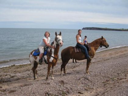 à la plage avec Blitz. Il lui fallait une première fois le gros!