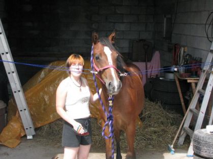 Fany et moi, sur c'est "Chaînes" toute neuve, lors de son...