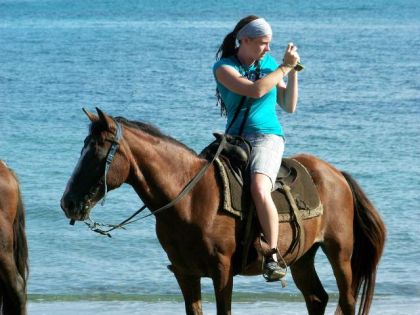 Randonnée sur le bord de la plage en République Dominicaine !...