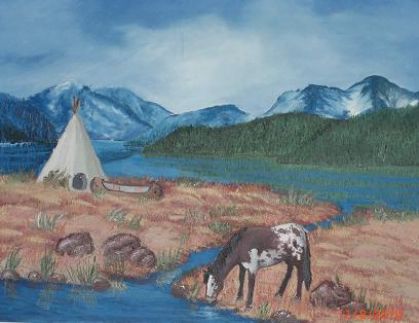 ma première peinture équestre