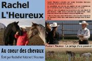 LIVRE Rachel L'Heureux au coeur des chevaux