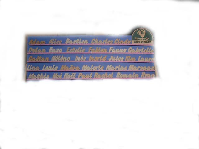 Plaque de box en bois