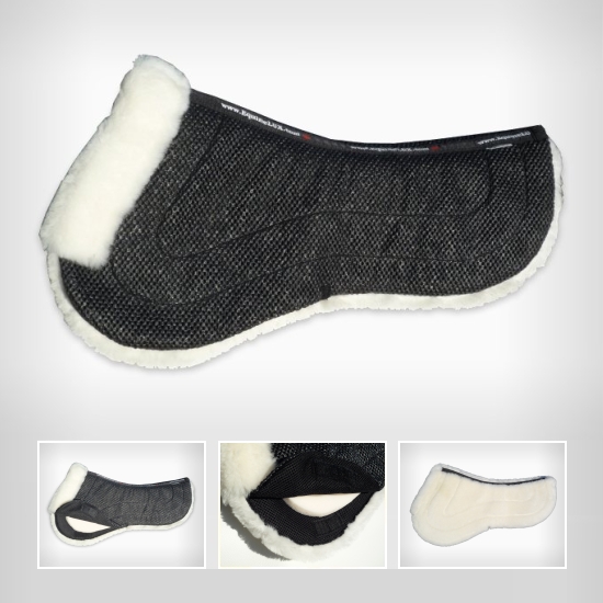 JUMPER style EquineLUX SHEEPSKIN non-slip Half-Pad
