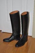 BOTTES D'ÉQUITATION NOIRE - CUIR - NEUVES