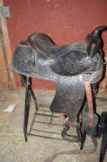 Selle Western de randonnée noire 15 pouces