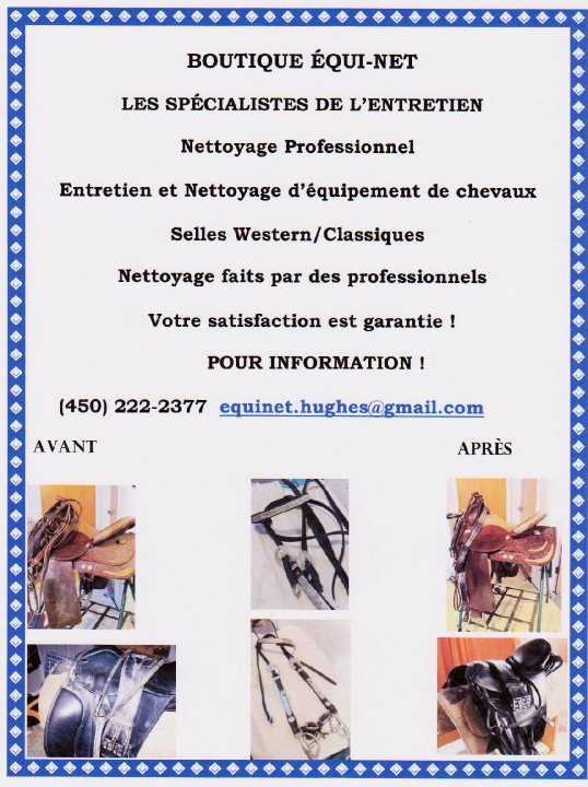 Une très belle selle que j'ai nettoyé dernièrement....