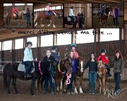 Photo prise lors de l'organisation d'une fête d'enfant à cheval pour le poney-club Équiconnexion. Je suis la deuxième personne au sol a partir de gauche ( chandail mauve ).