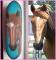 Plaque de boxe et brosse pour chevaux décorative