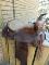 vieille selle rawhide