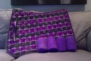Tapis de selle pour saut d'obstacle et bandage...