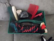 kit de brosse et support pour selle NEUF