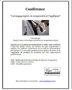 Conférence sur le langage comportemental équin à...