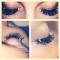 Exensions de cils.