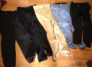 5 pantalons équitation, breeches