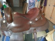 Selle Western en cuir 15 pouces