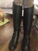 Chaps en cuire noir NEUF! 