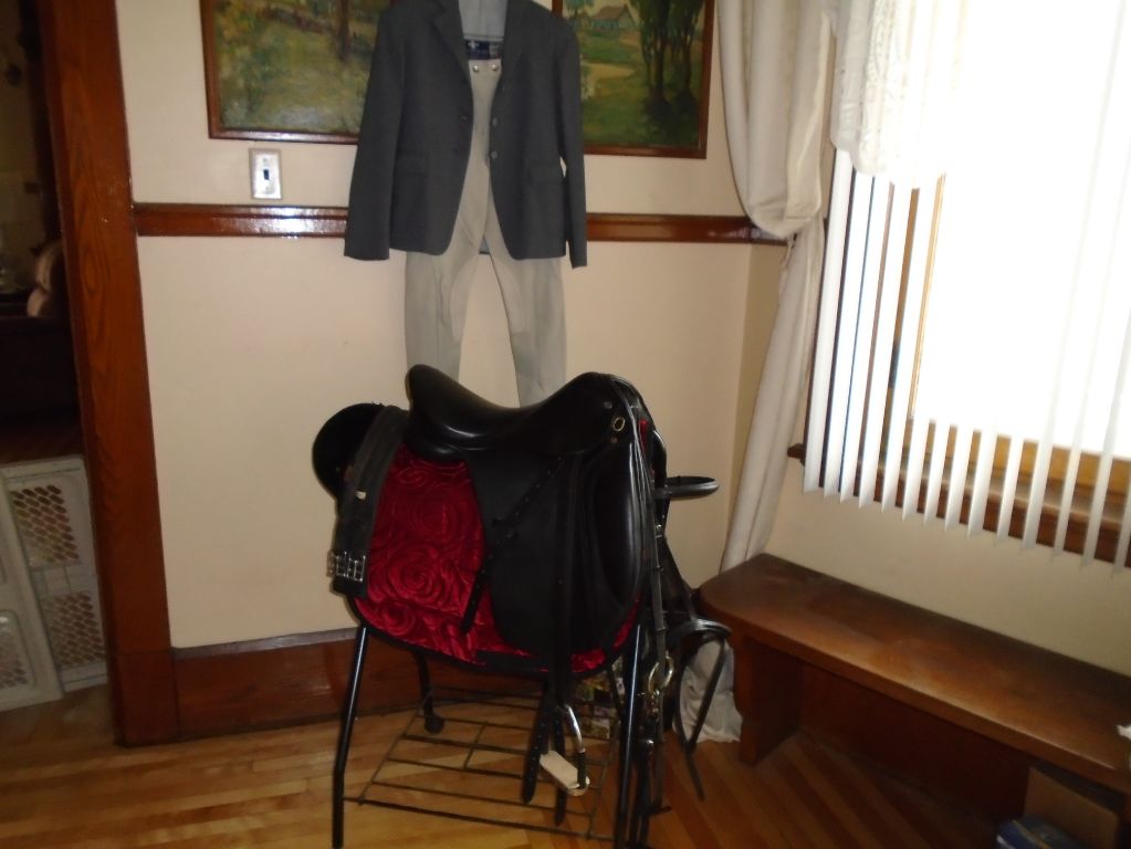 Ensemble Selle dressage Henri de Rivel et équipement pour débutant