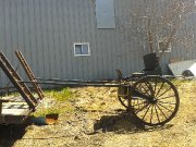 Voiture 2 roues pour cheval