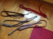 Martingale, lead chains, sangle en cuir et plus!!!