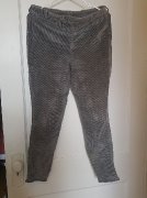 Culotte de cheval en corduroy soyeux gris