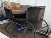 SLEIGH ET CART EN CHENE ,ET ATTELAGE A VENDRE