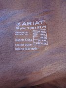 Bottes ariat de competition 