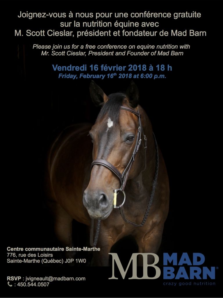 Conférence gratuite sur la nutrition avec Mad Barn