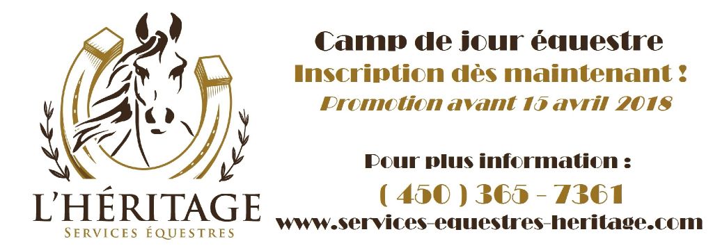 Camps de jours équestres St-Félix de Valois été 2018