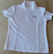Chandail équitation marque Horze 11/12 ans blanc
