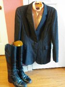 Veston Grand prix+chemise+bottes classique