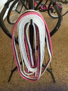Longe de cotton rose & grise neuve !