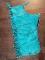 Chaps en suède turquoise