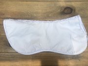 Half pad 2 housses, bleu marine, blanche
