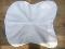 Half pad 2 housses, bleu marine, blanche