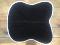 Half pad 2 housses, bleu marine, blanche